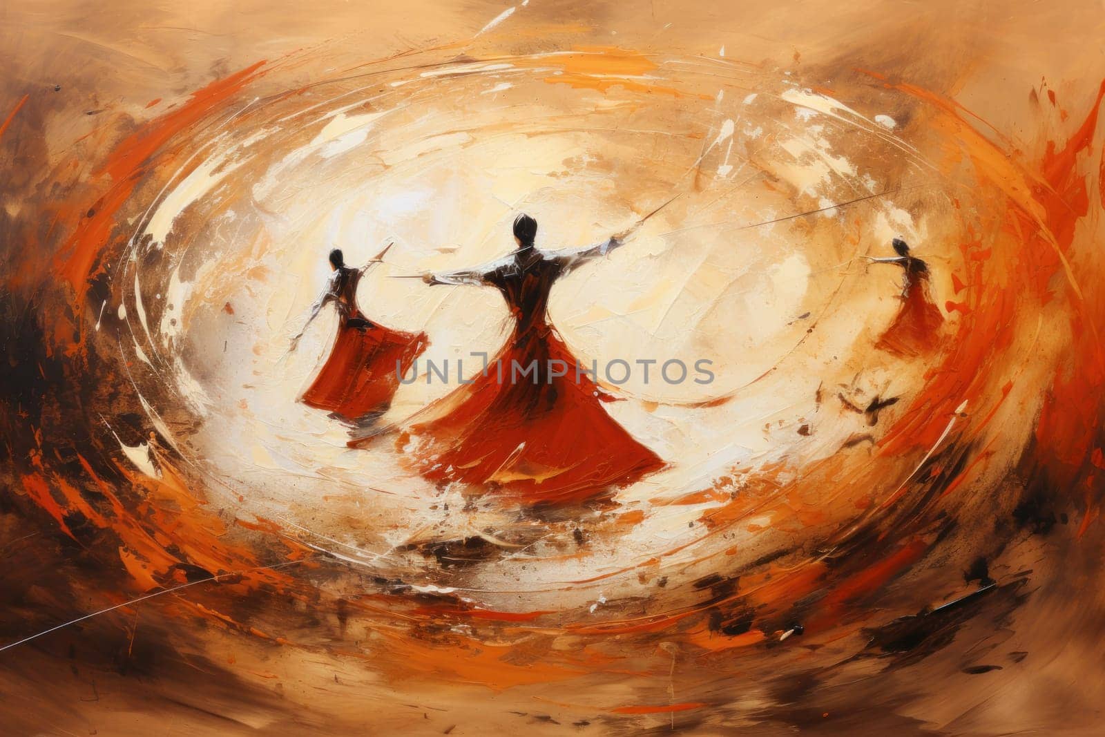 In the enchanting world of fantasy, there exist mystical beings known as whirling sand dervishes.