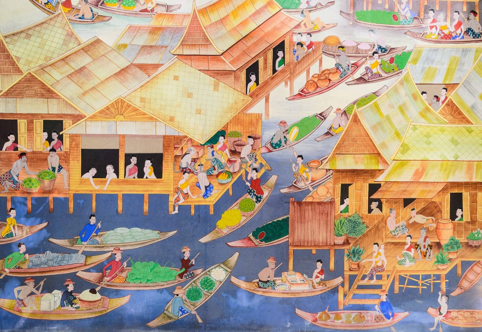 Thai mural painting
