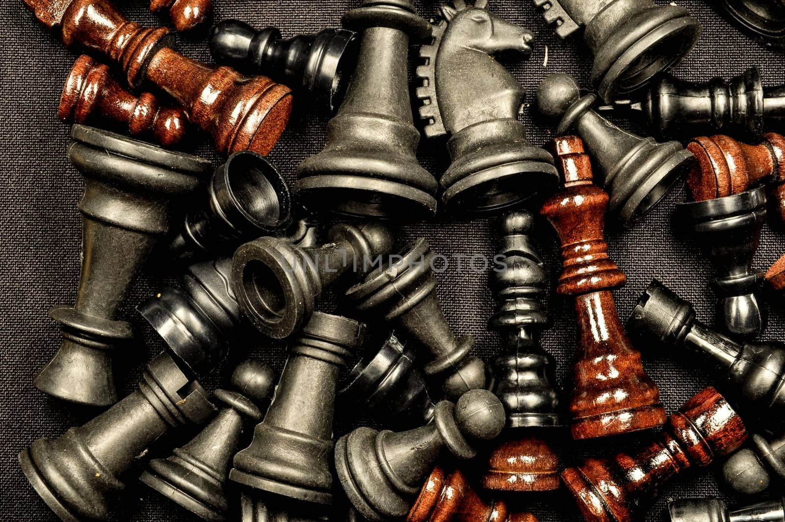 Chess Texture Pattern on a Black Background