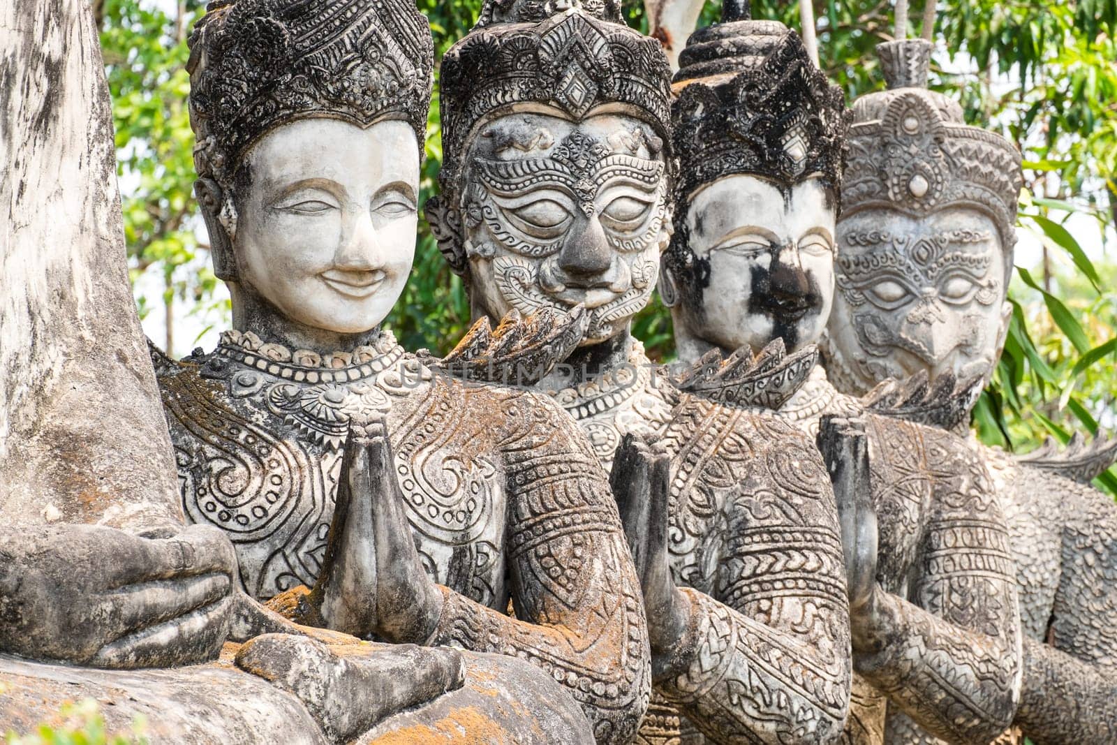 Buddhist figure Thailand,spiritual architecture in Asia