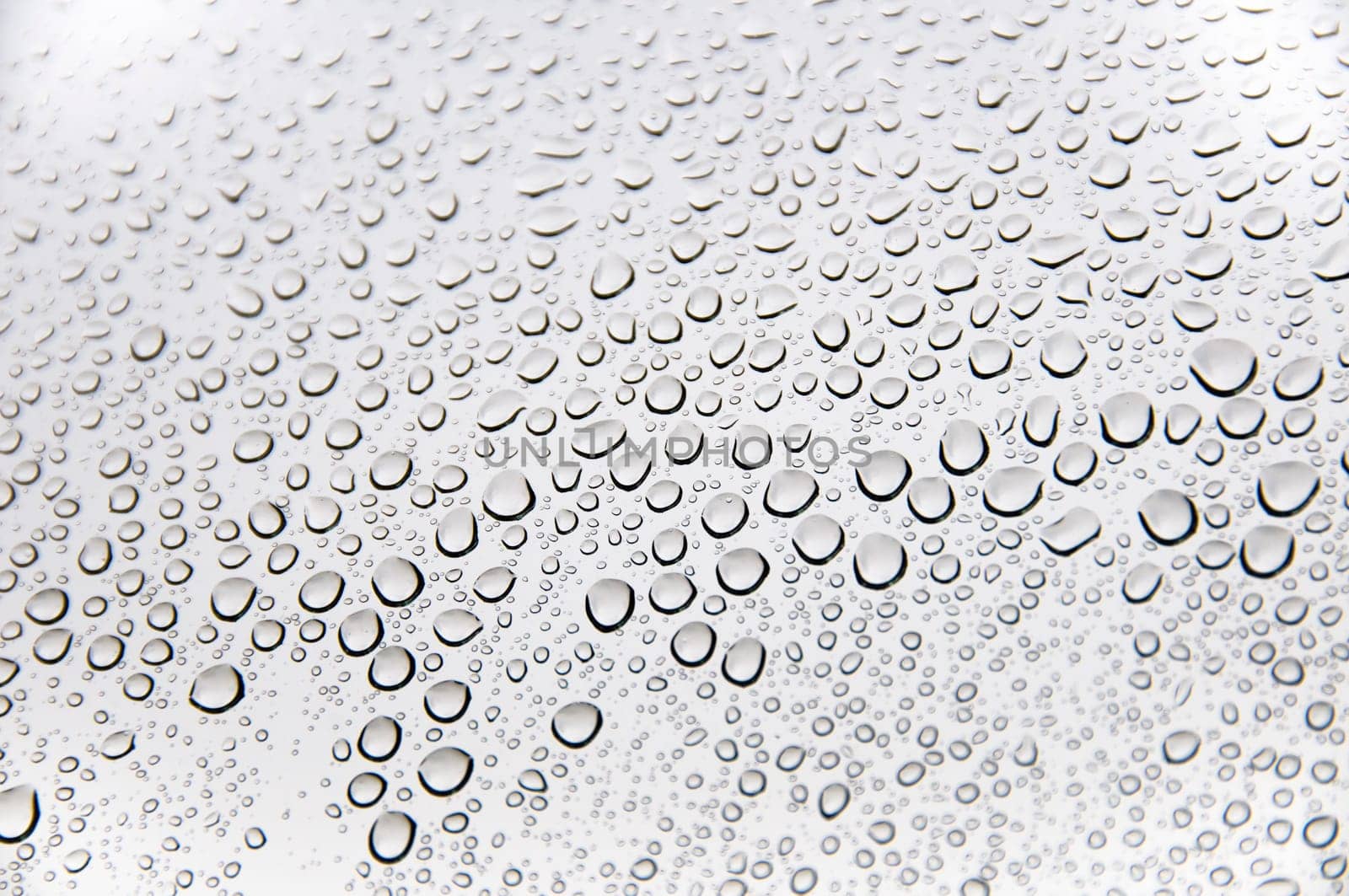 Background of water drops on glass