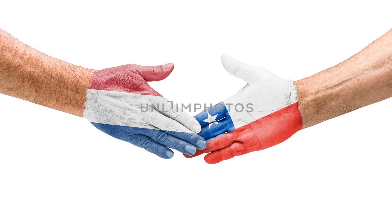 Handshake Netherlands and Chile