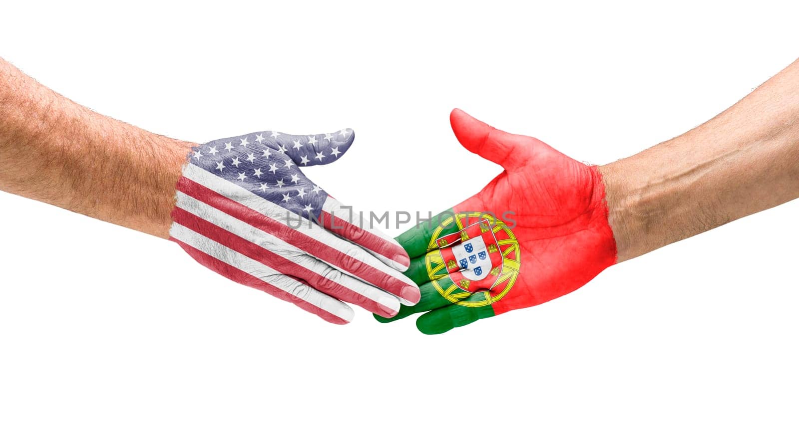 Handshake USA and Portugal