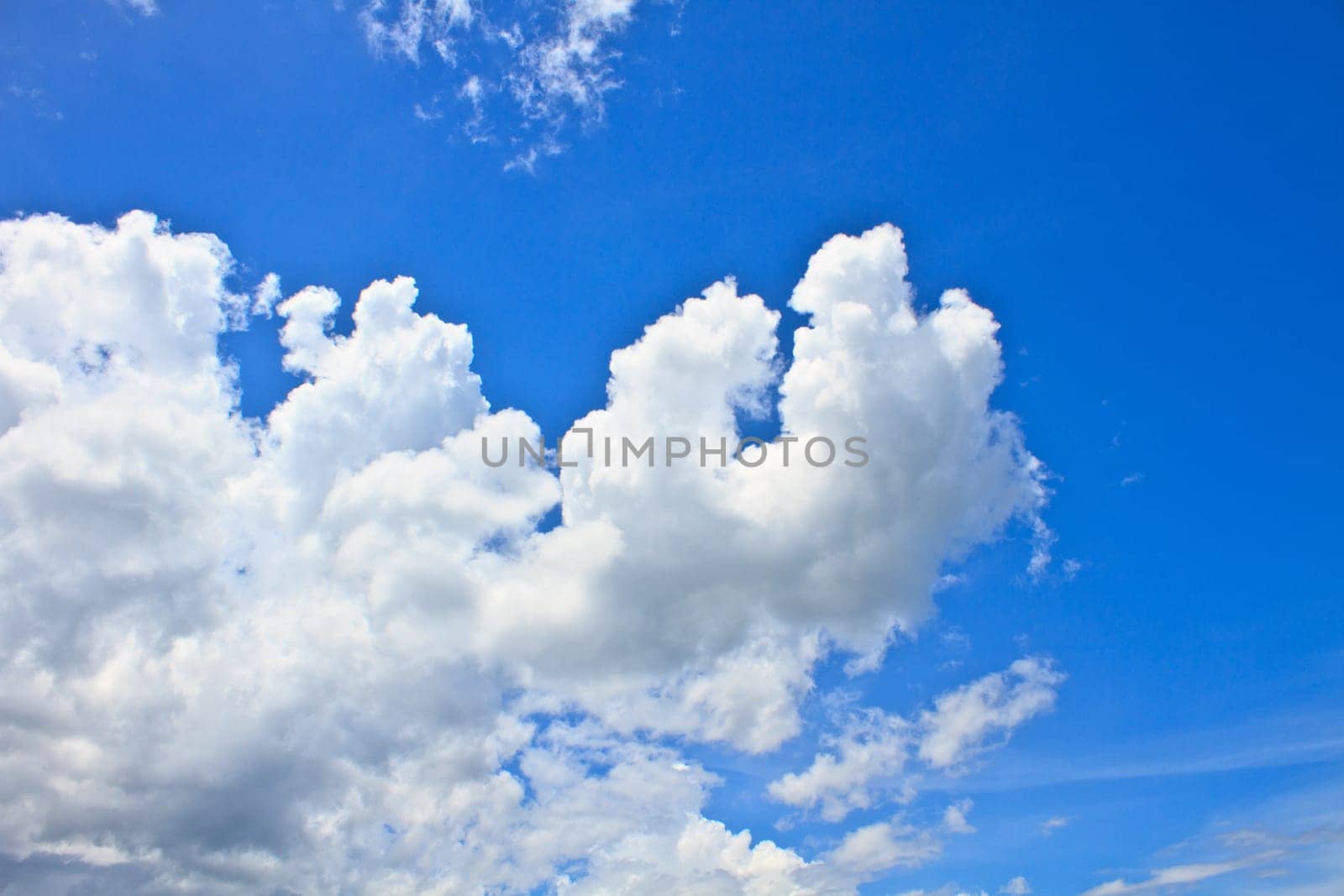 blue sky with white clouds. can be used as background