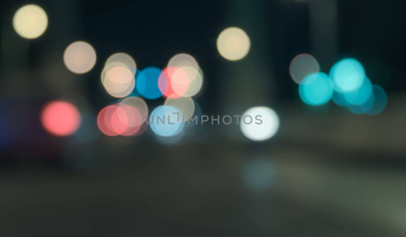 Abstract bokeh street lights