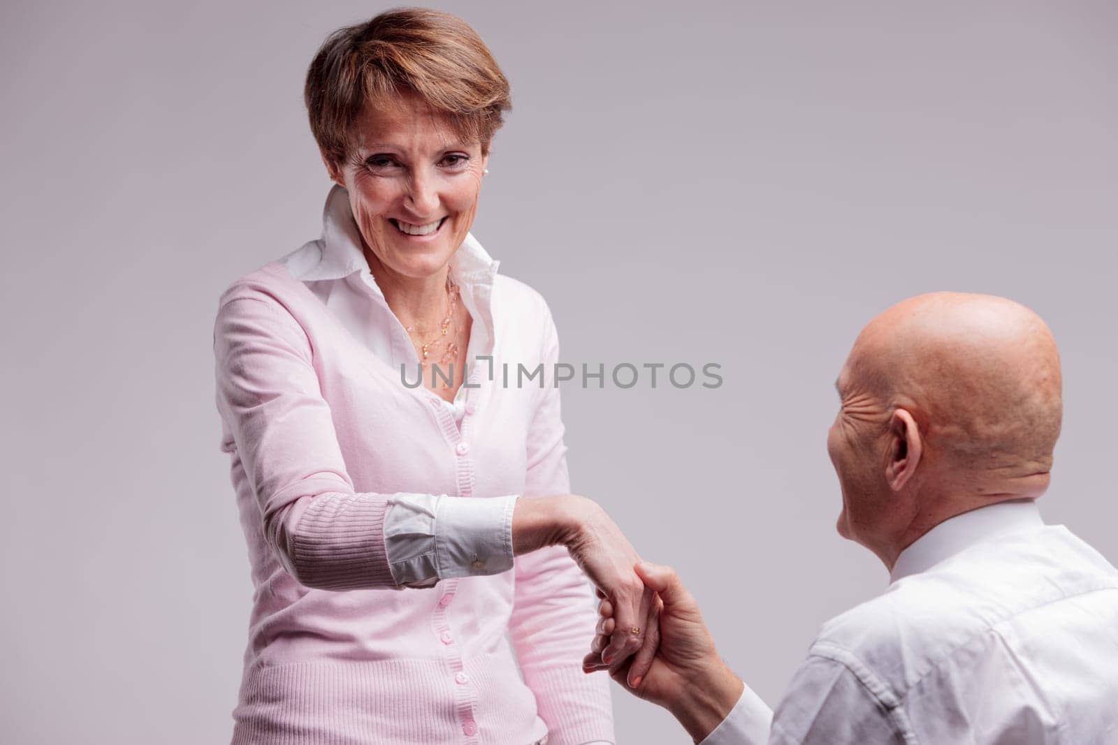 an old man asks an old woman if she wants to marry him