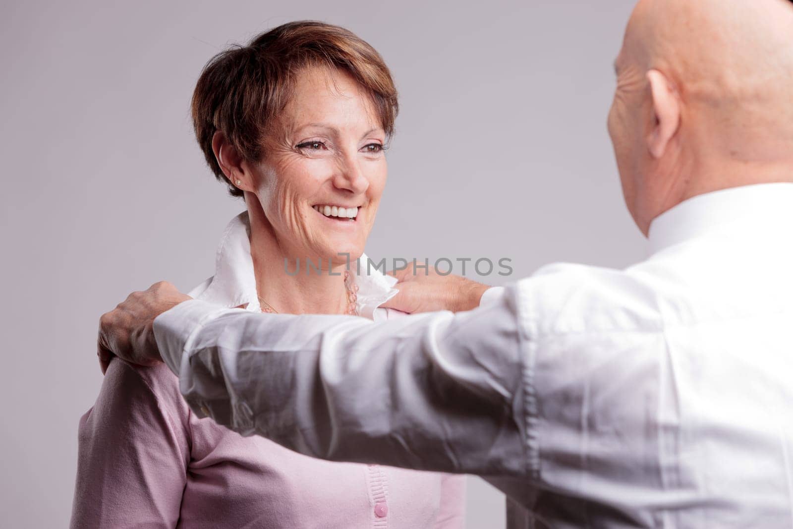 smiling woman approval by her boss