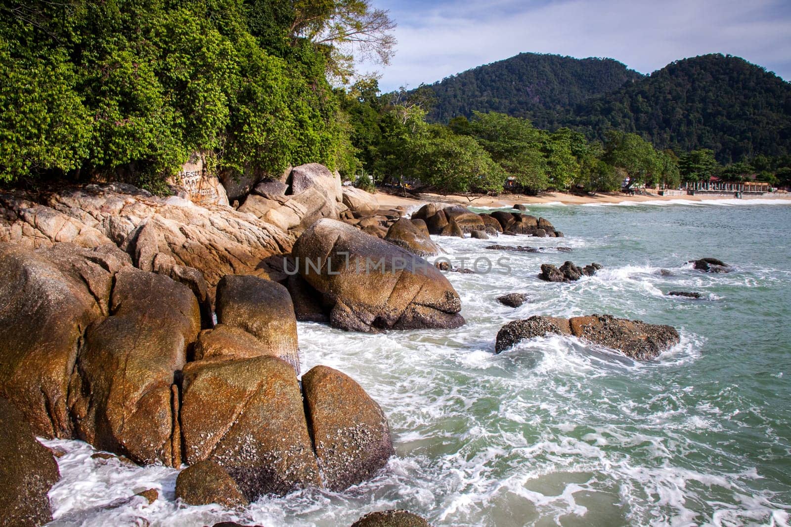 landscape at the sea and beach background sky holiday nature travel tropical