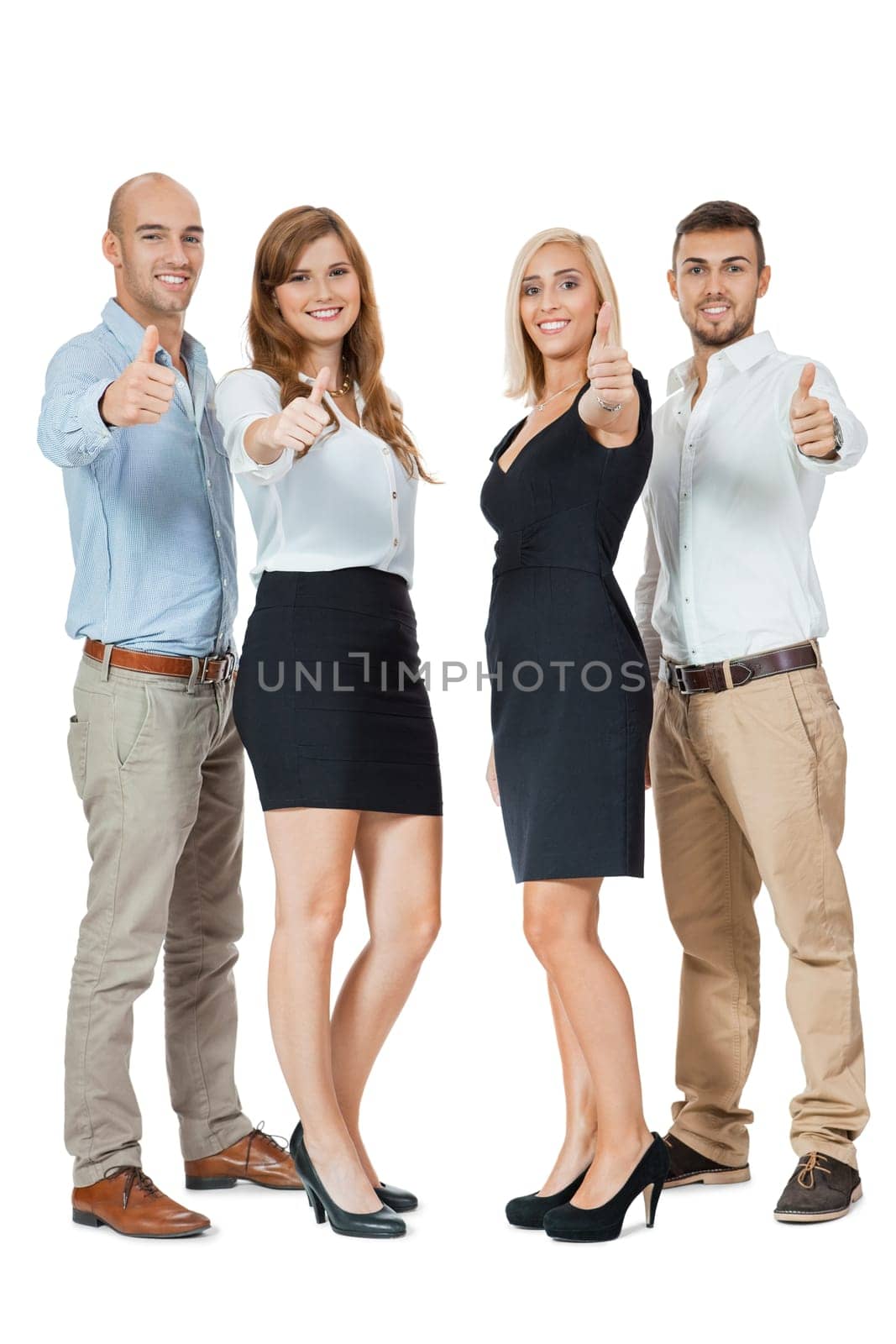 successful young team workers expert group business business men isolated