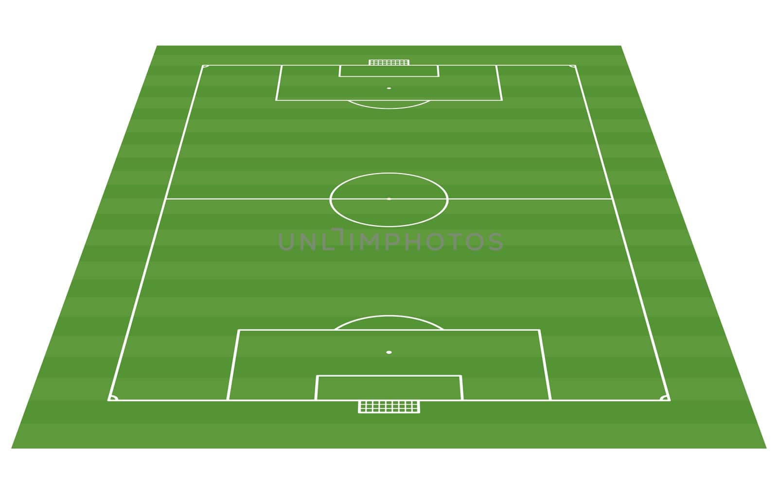 football field 3-D background vector illustration