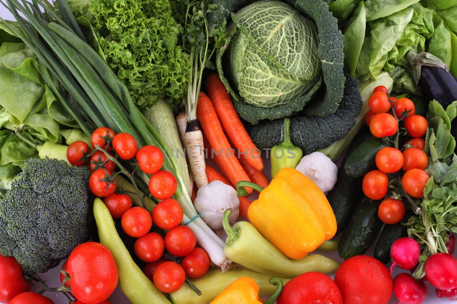 Collection of fresh vegetables.