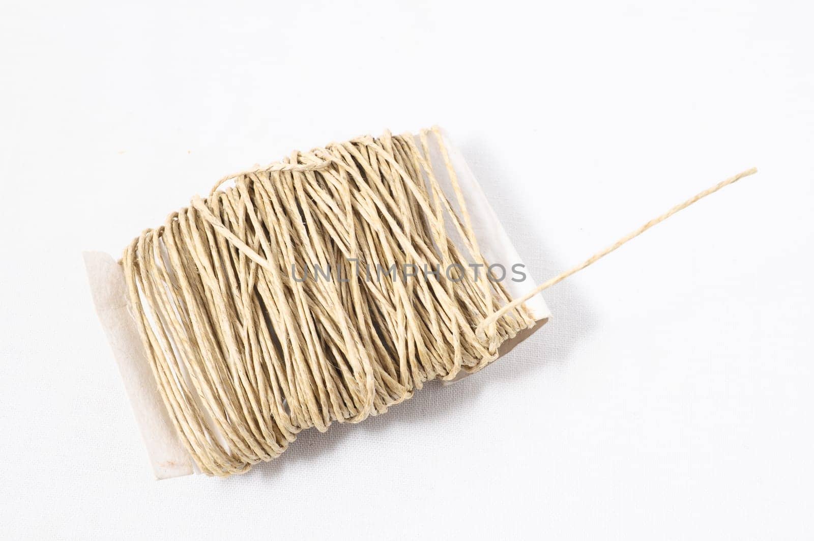 Roll of Twine isolated on a White Background