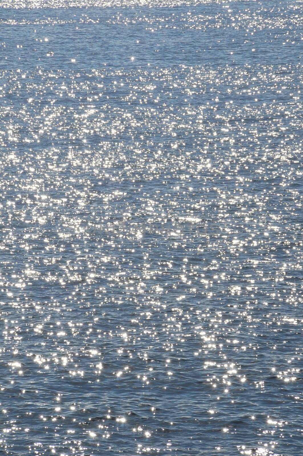 Blue Water Waves Texture on the Atlantic Ocean