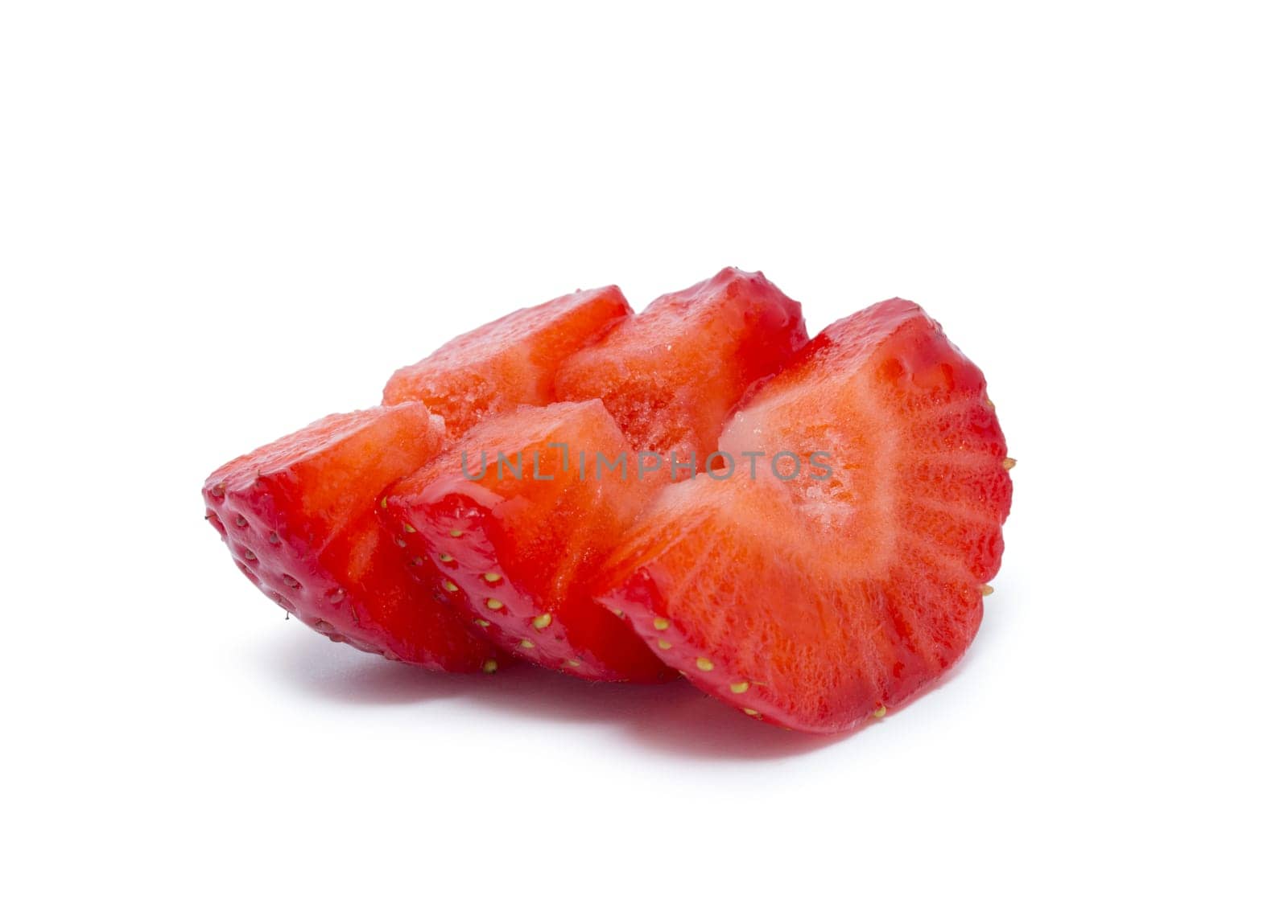 sweet strawberry isolated on white