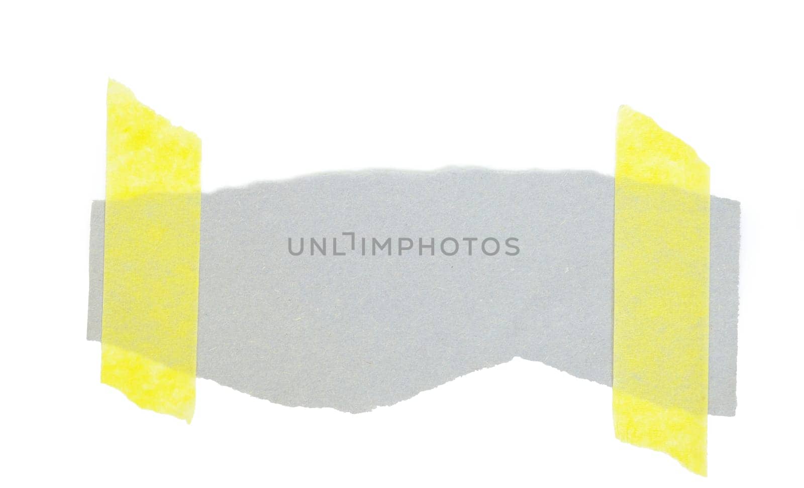slice of paper isolated on white background