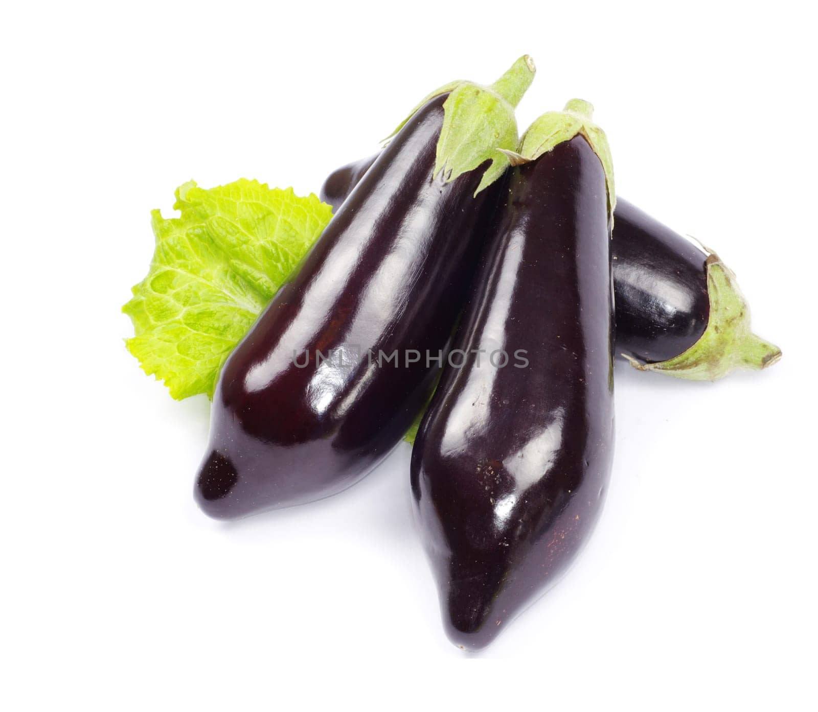 aubergine isolated on white background