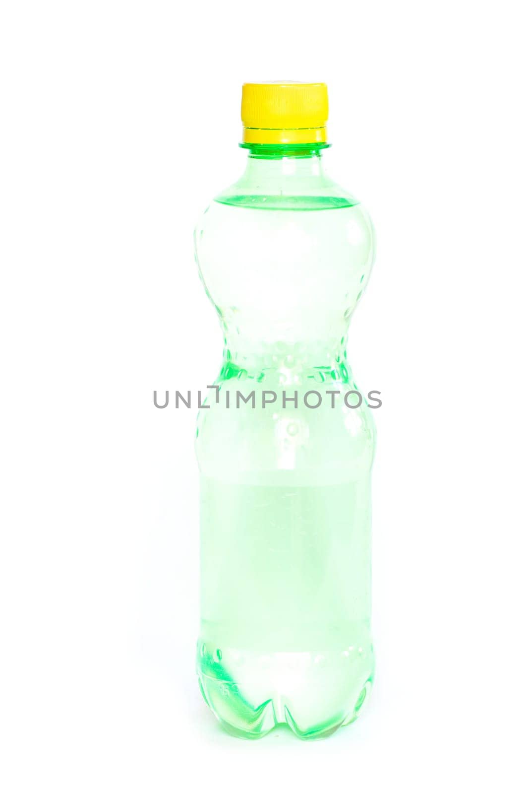Bottle of water on white background