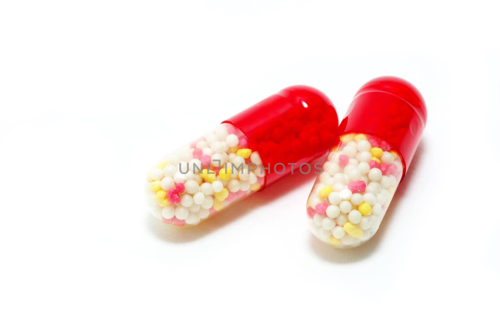pills isolated on white background