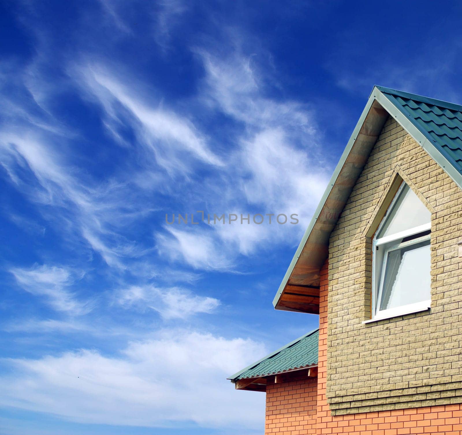 New dream  home isolated on sky