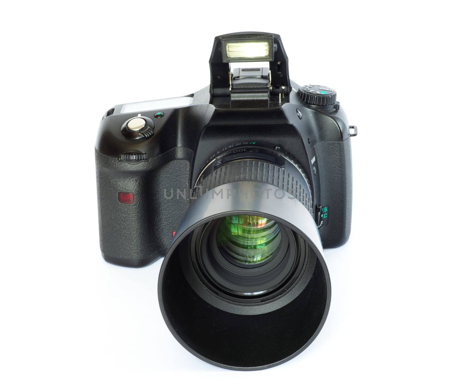 digital photo camera isolated on a white