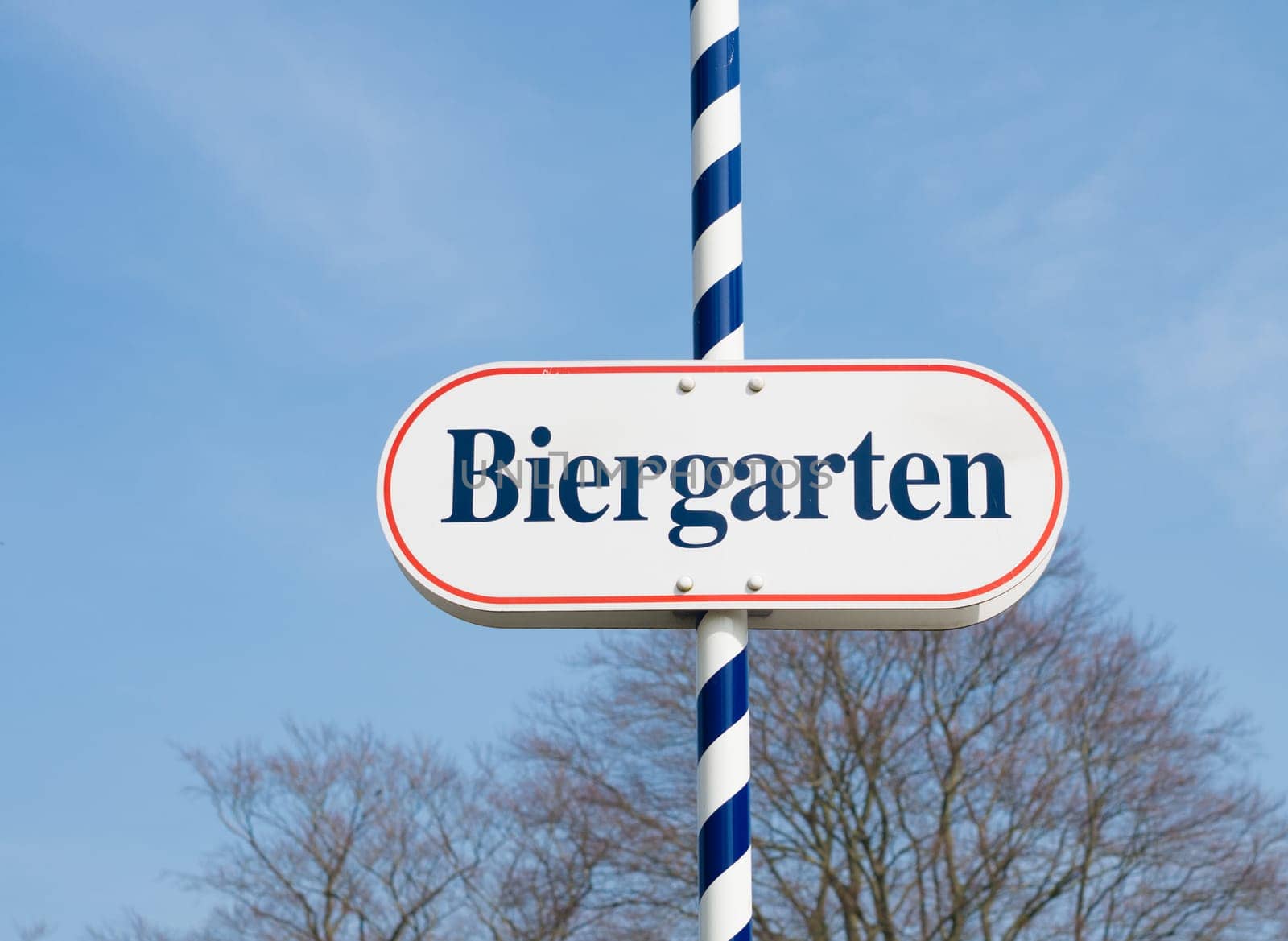 Biergarten sign in germany