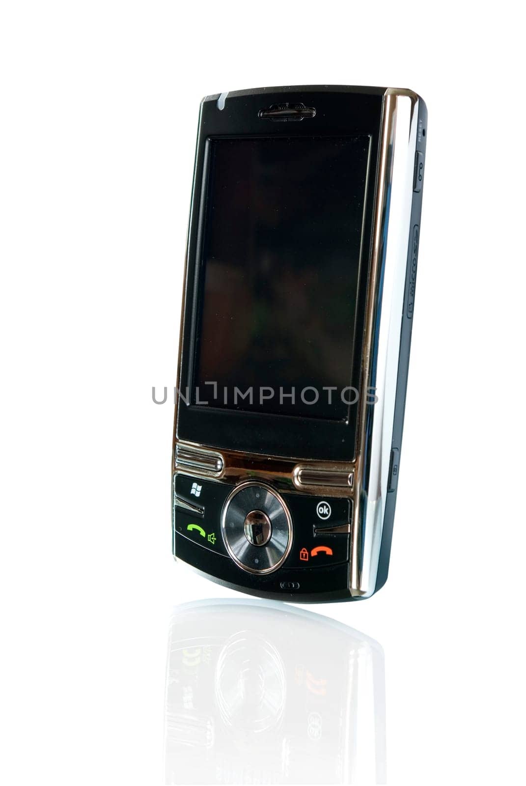 Modern  smartphone isolated over white
