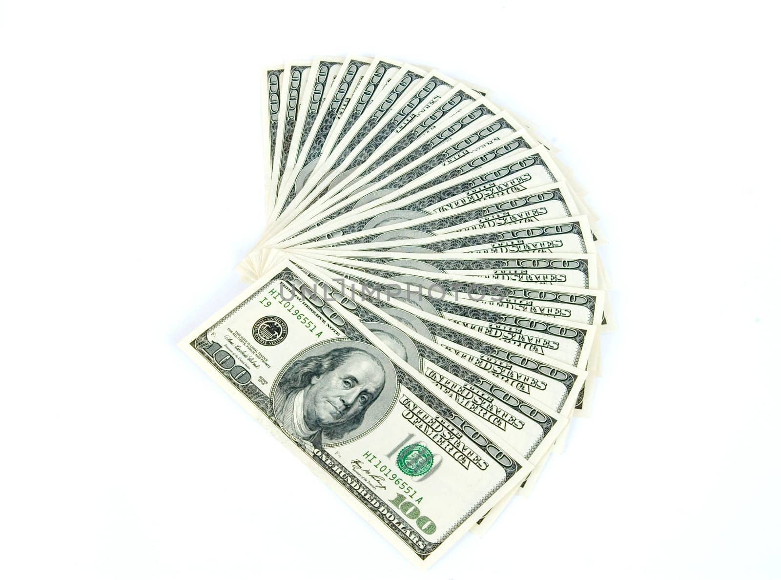 Money on the white background