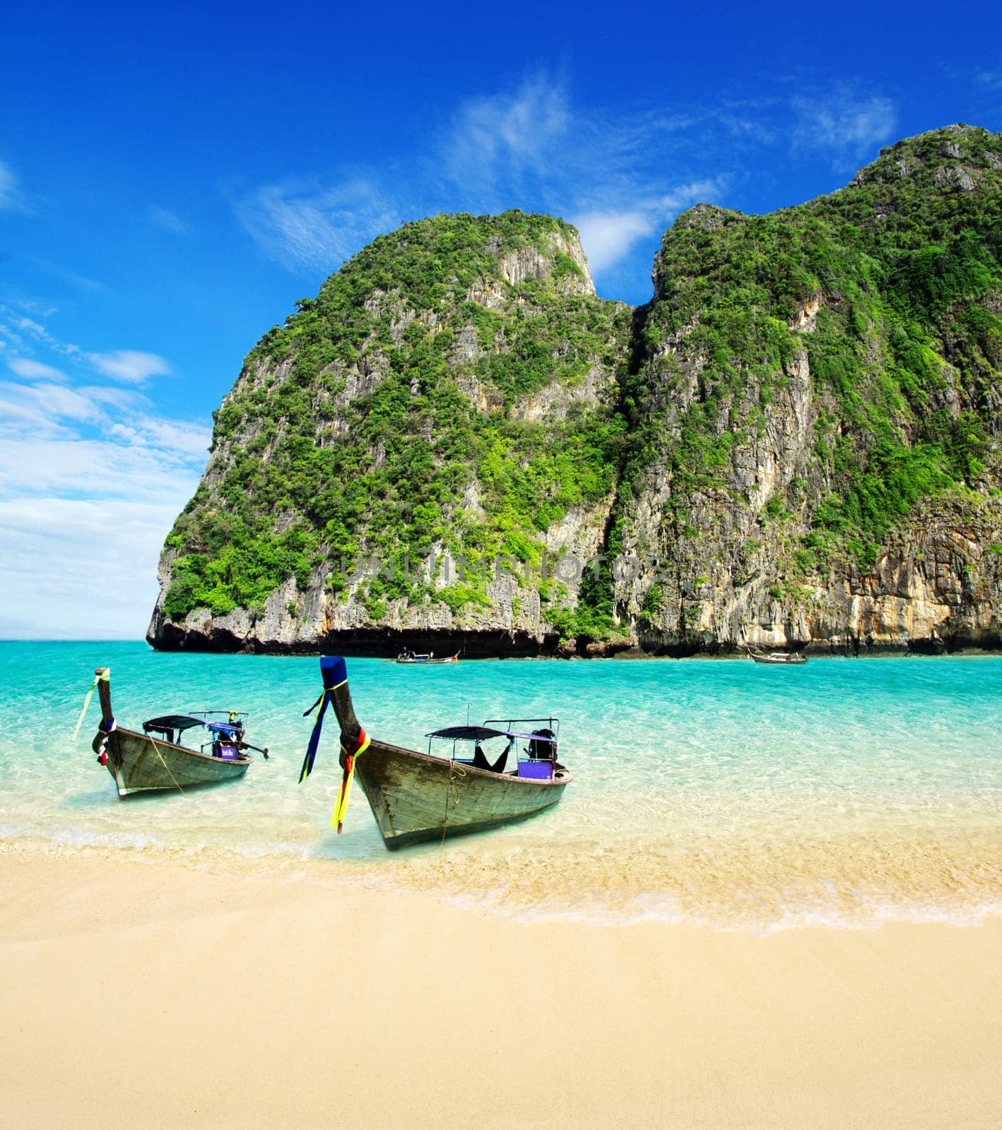 beautiful beach and tropical sea