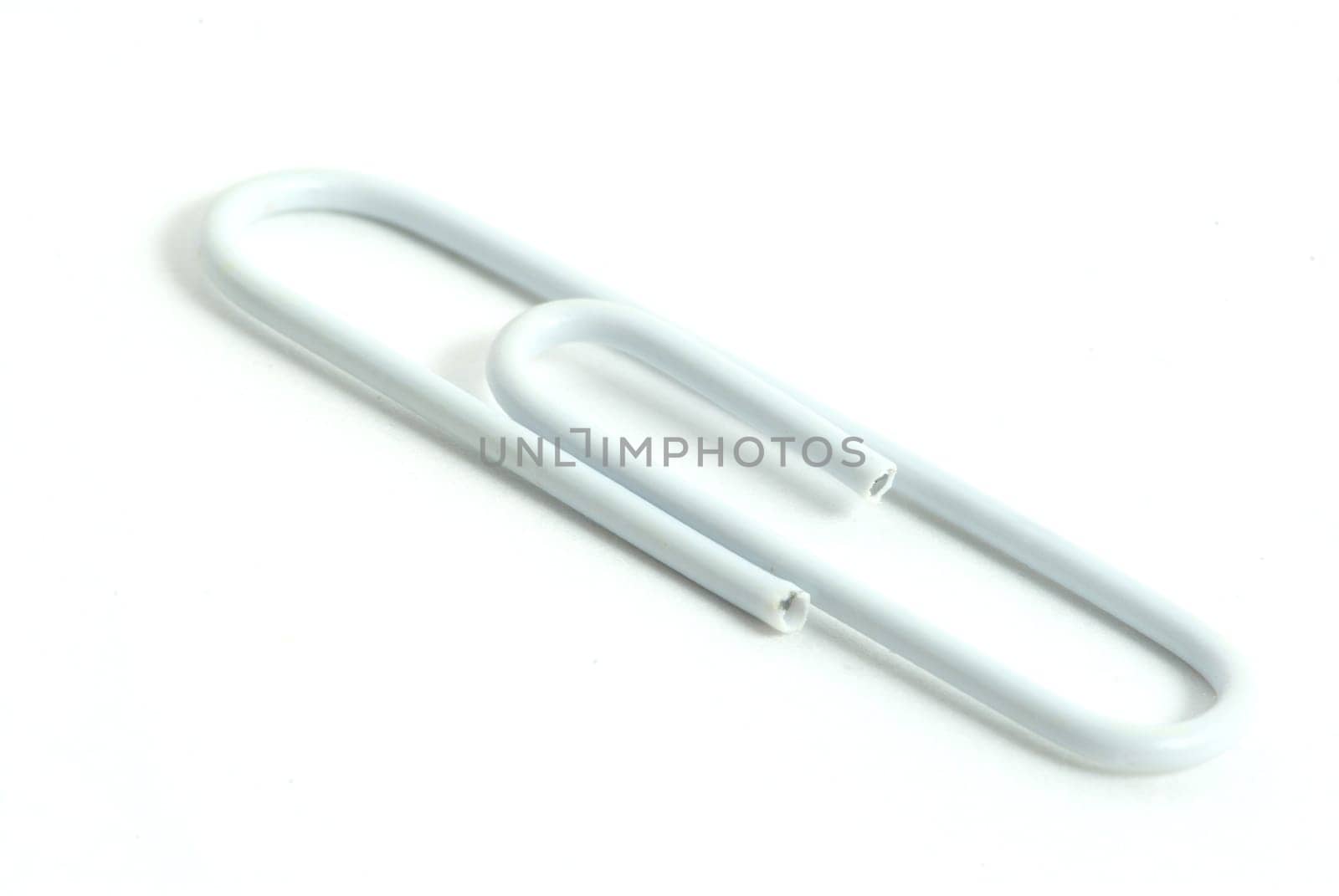 paper-clip isolated on white background with clipping path