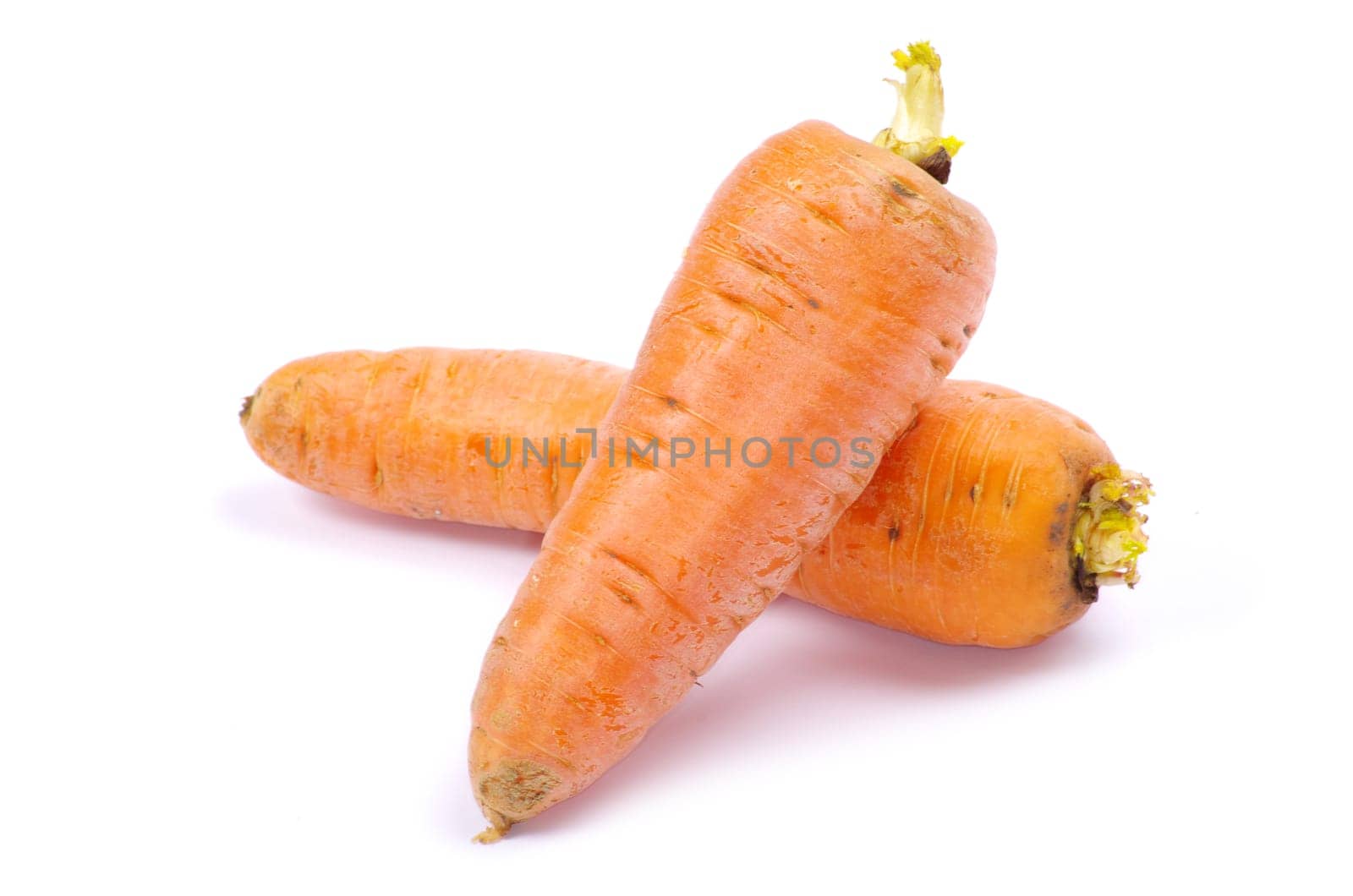 carrots isolated on a white