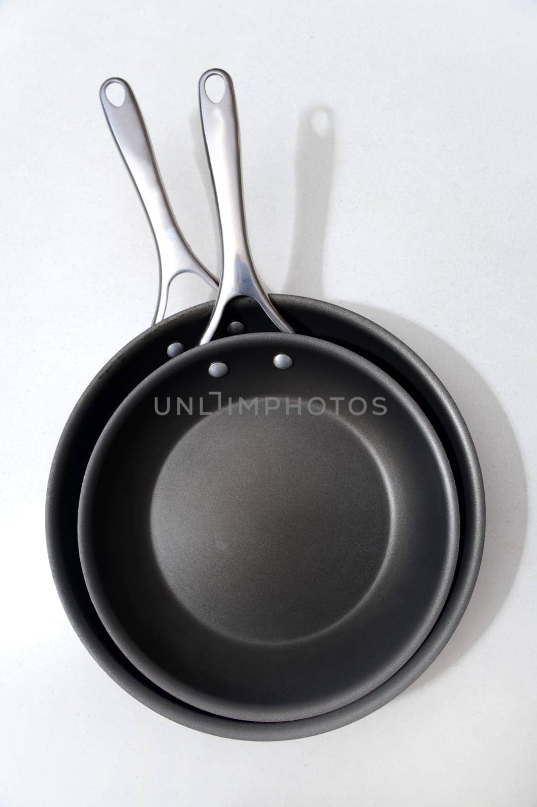 A close up shot of a kitchen frying pan