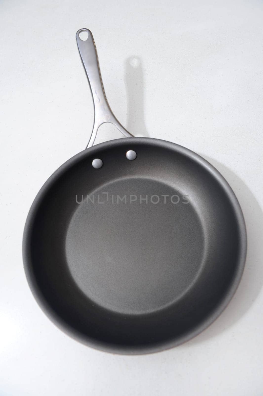 A close up shot of a kitchen frying pan