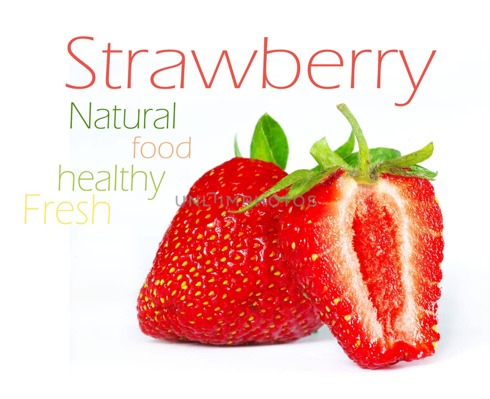 Strawberry isolated over white