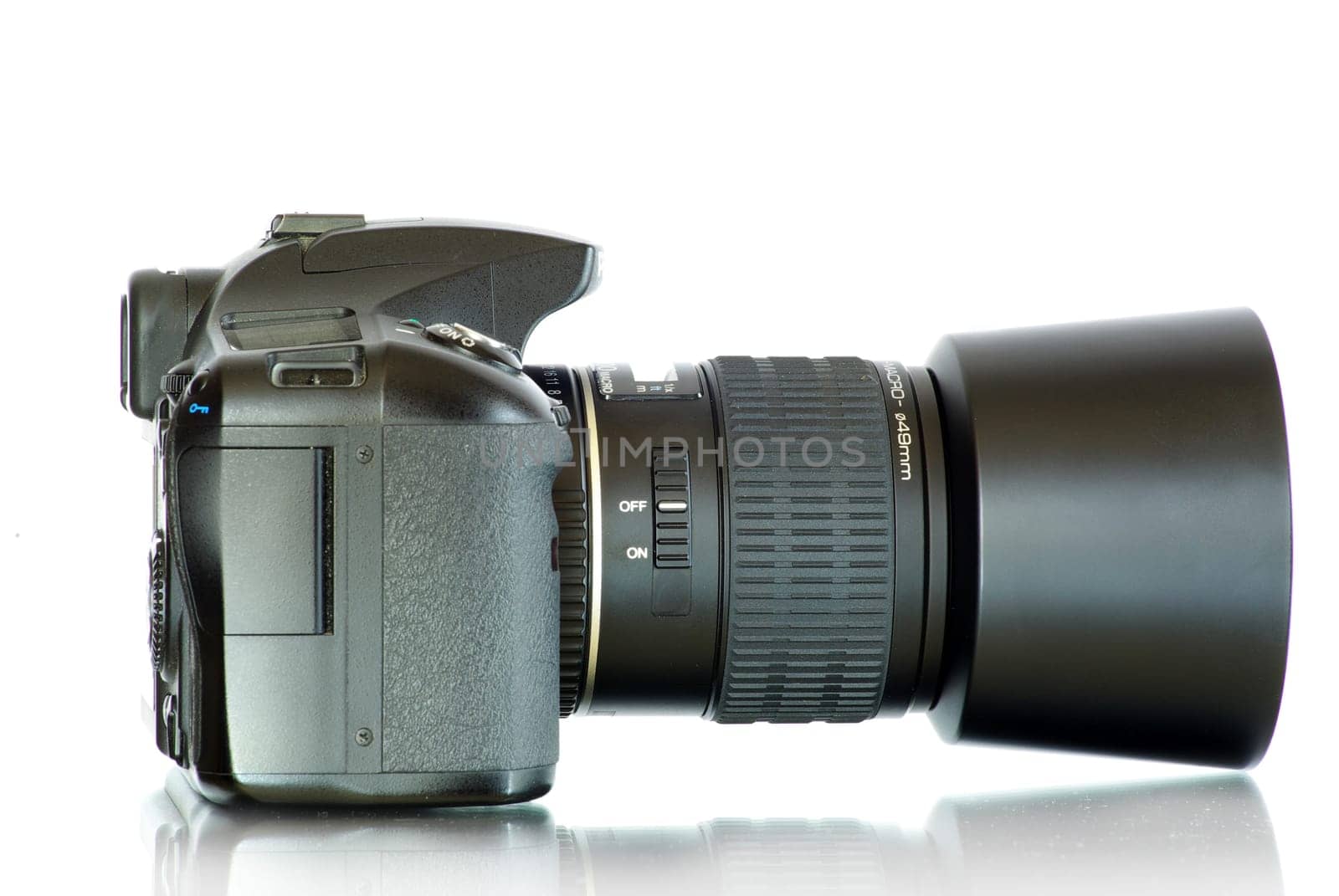 digital photo camera isolated on a white