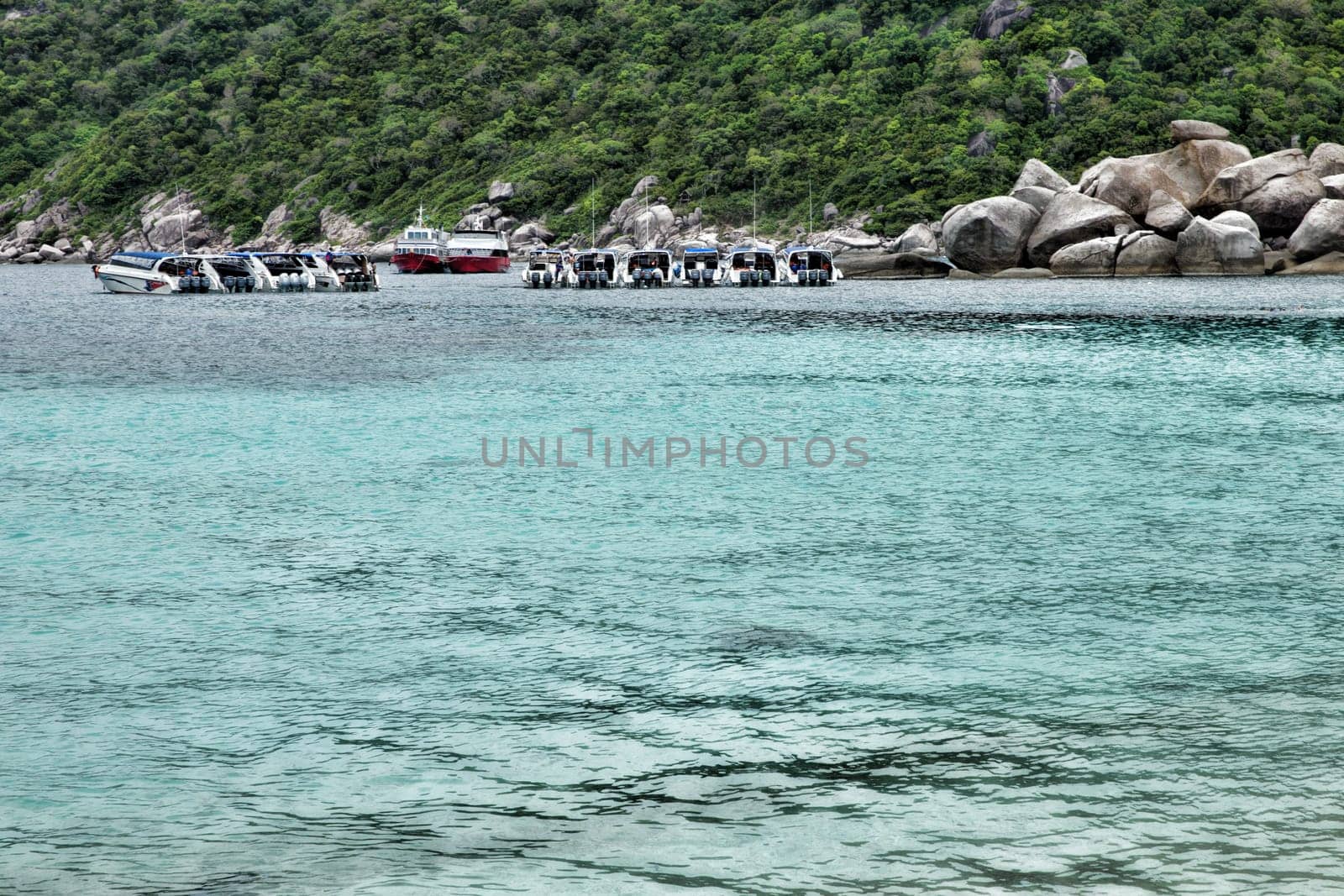 Blue sea and blue sky