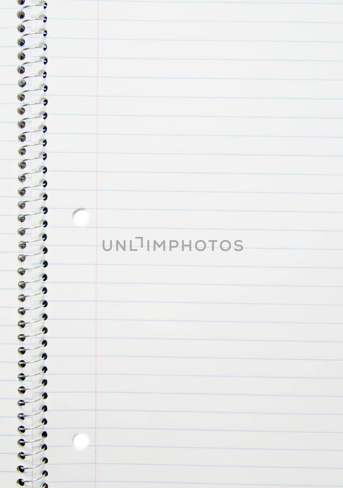 open spiral note book with lines