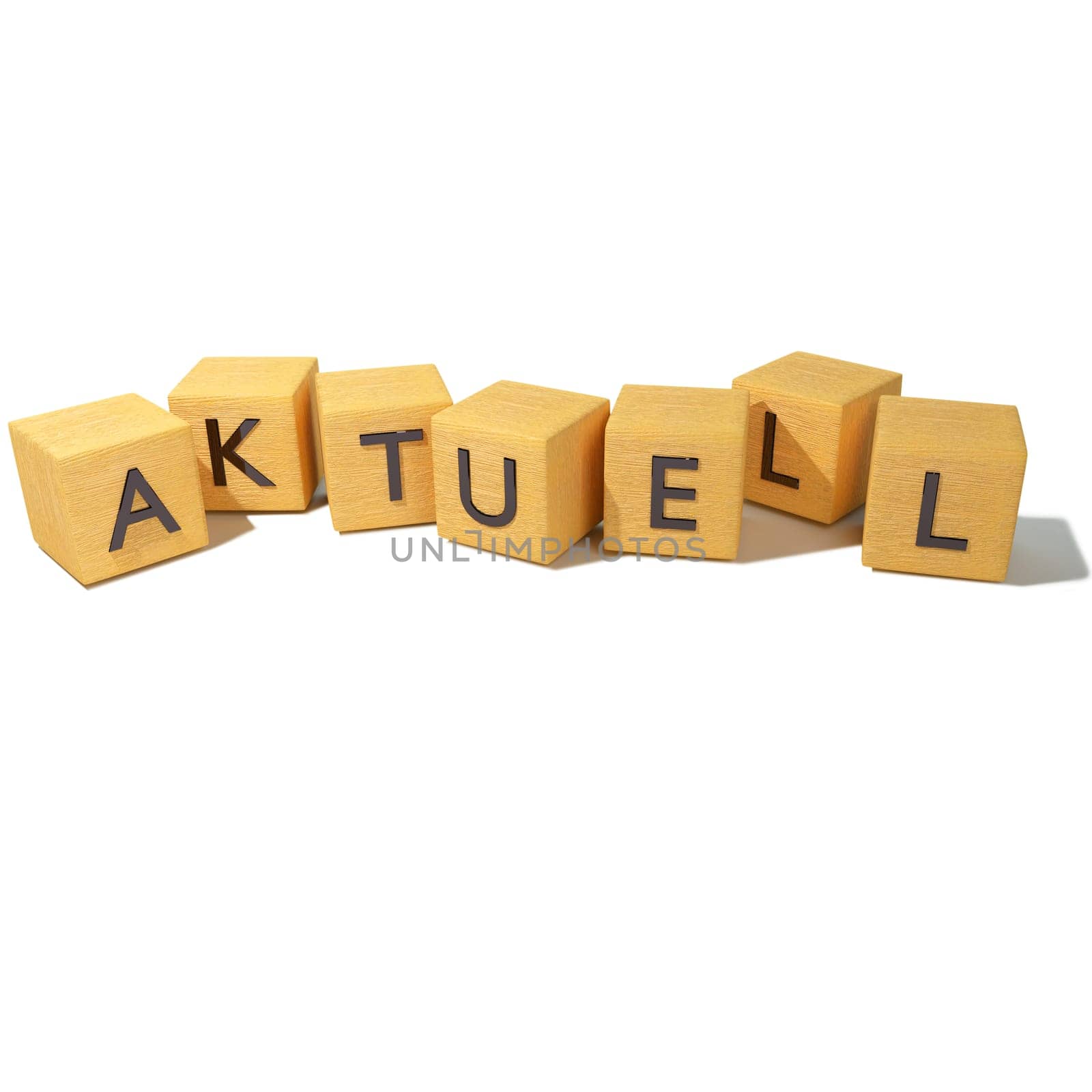 Wooden cubes with current