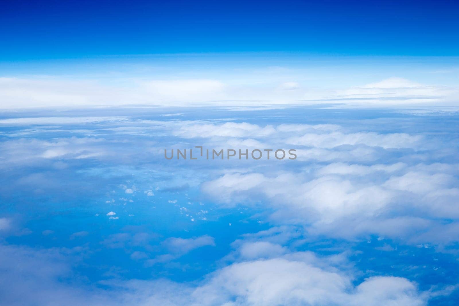 Aerial sky and clouds background