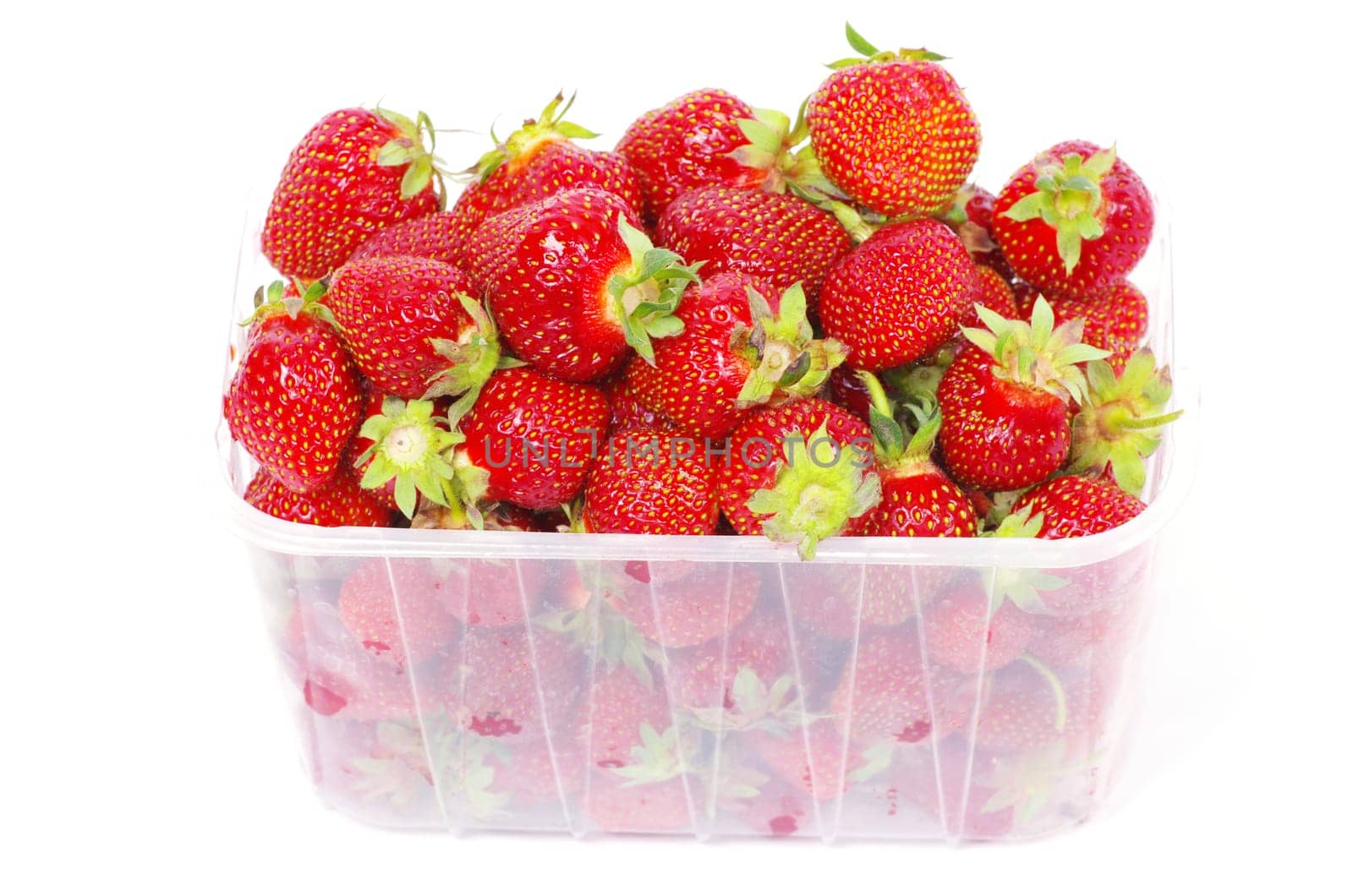 Strawberries isolated over white background