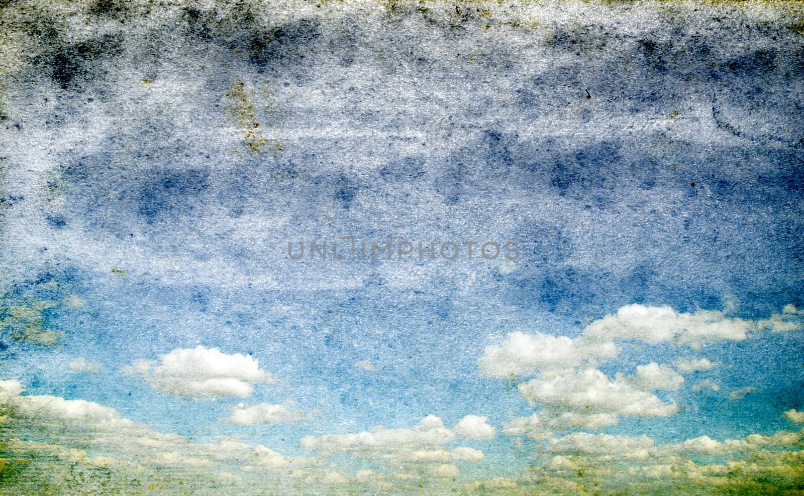 blue sky background with tiny clouds