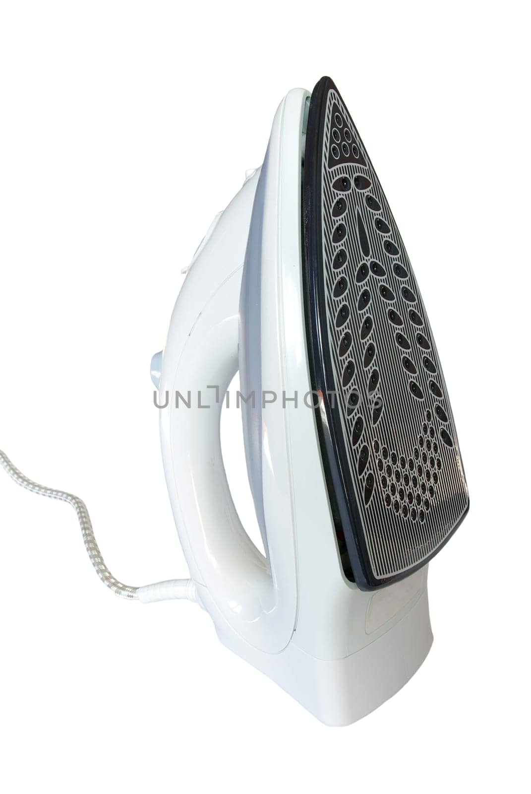 Electric iron. Isolated on white