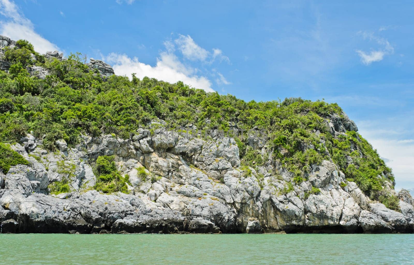 Magnificent limestone mountains, Thailand