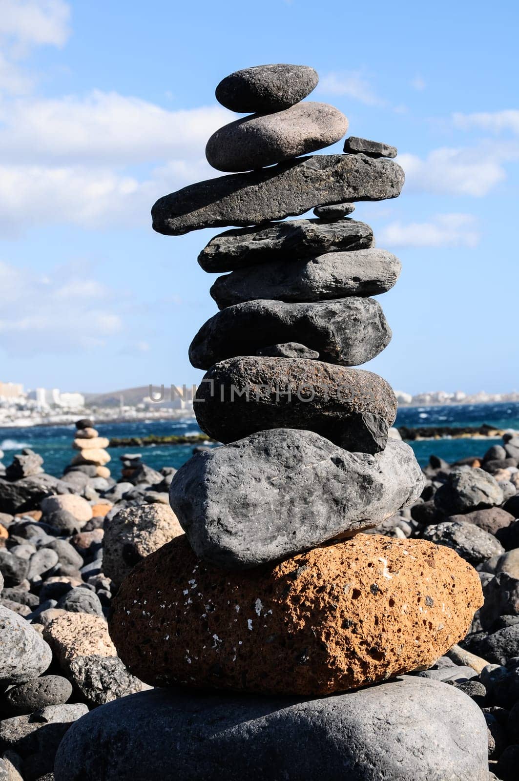 The Buddhist Traditional Stone Pyramids in Tenerife Canary Islands Spain