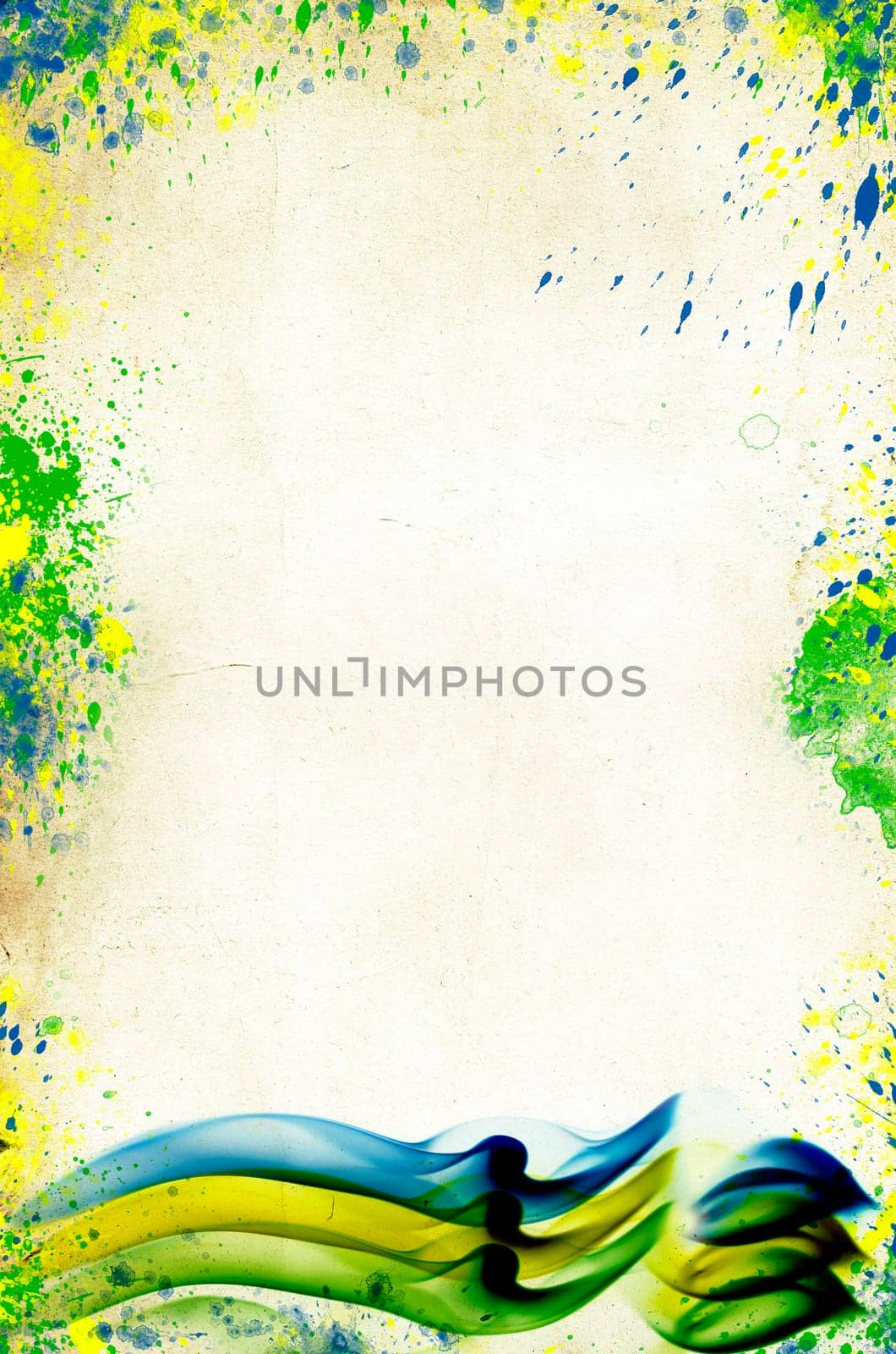 Grunge background of Brazil soccer 2014