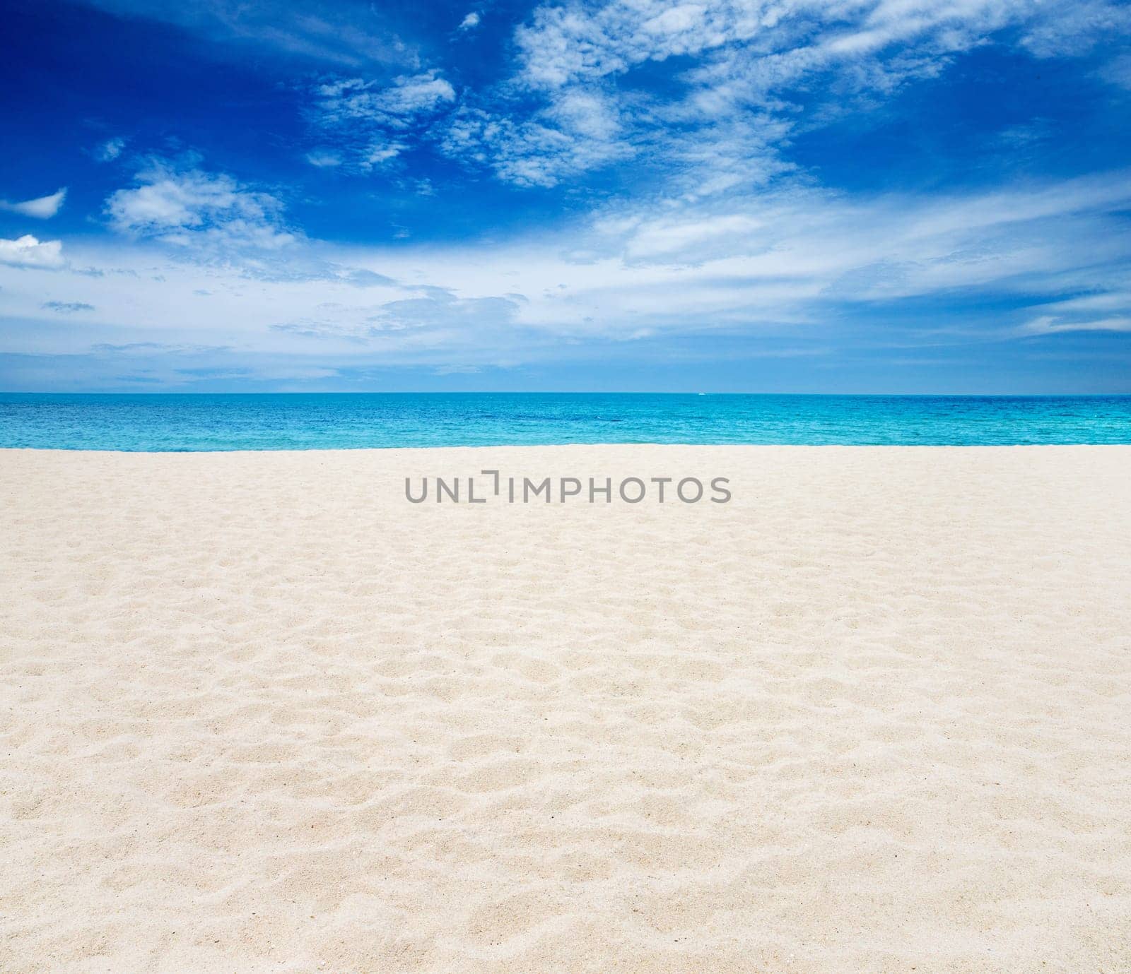 tropical sea and blue sky