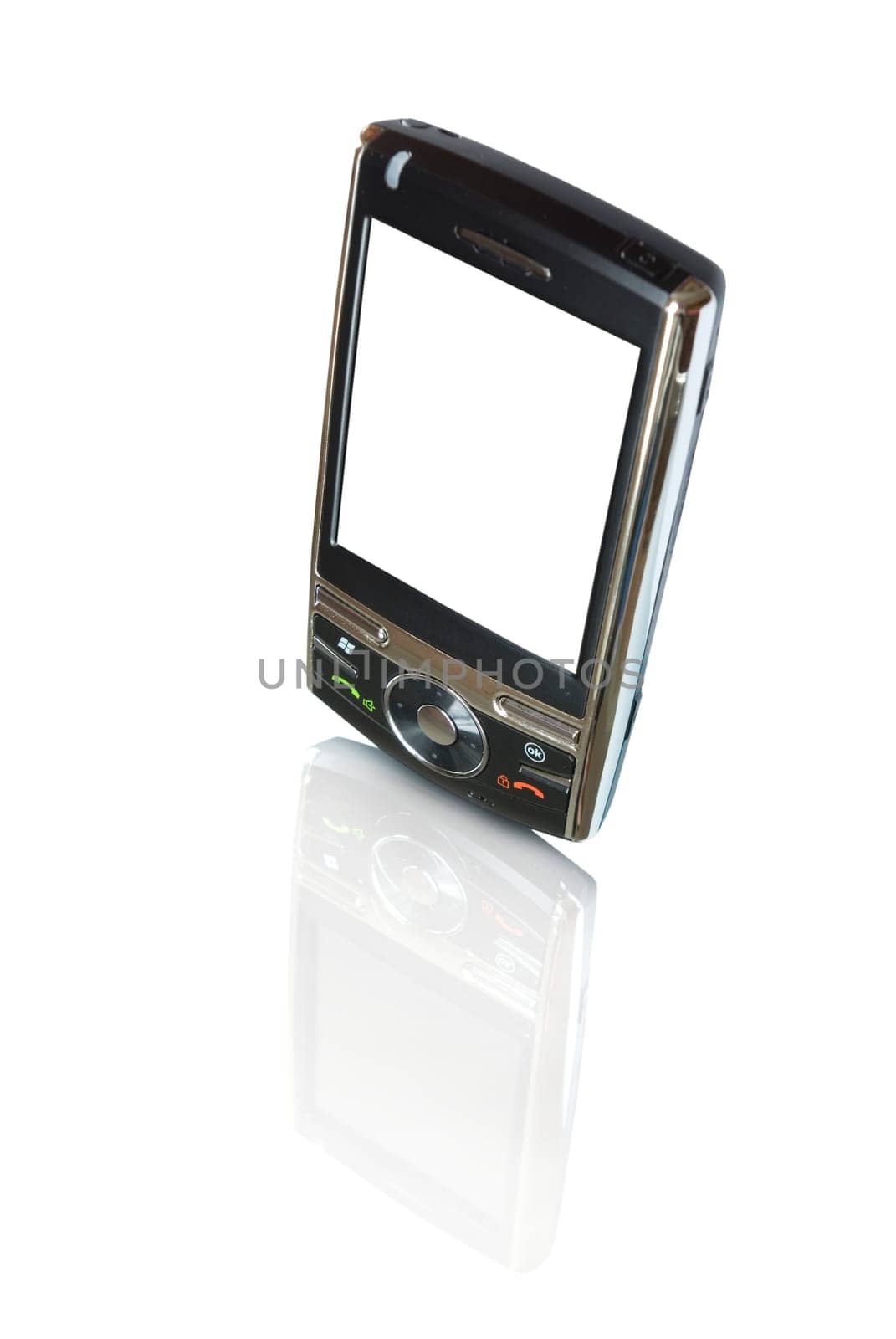 Modern  smartphone isolated over white