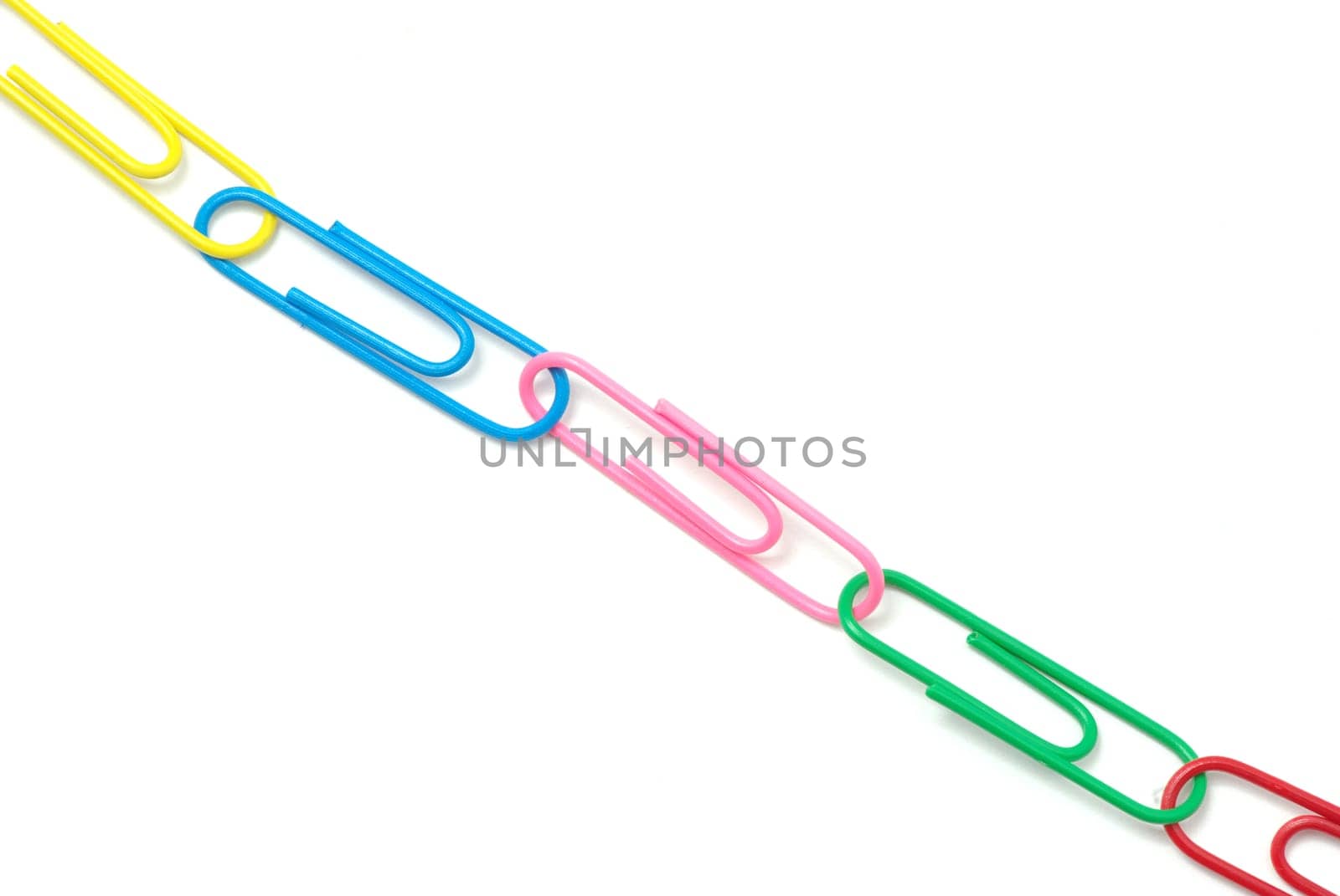 paper-clip isolated on white background