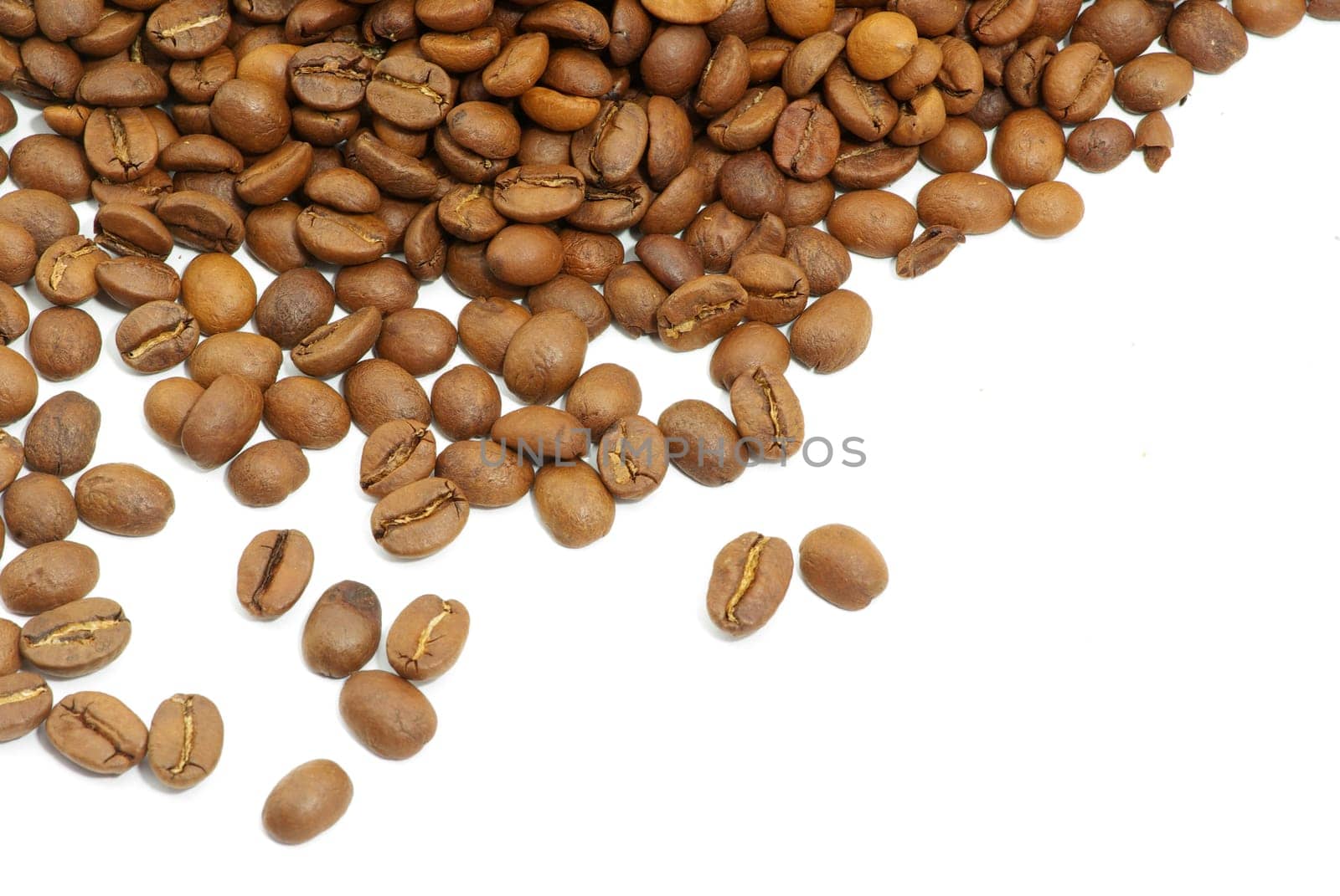 coffee beans isolated on a white background