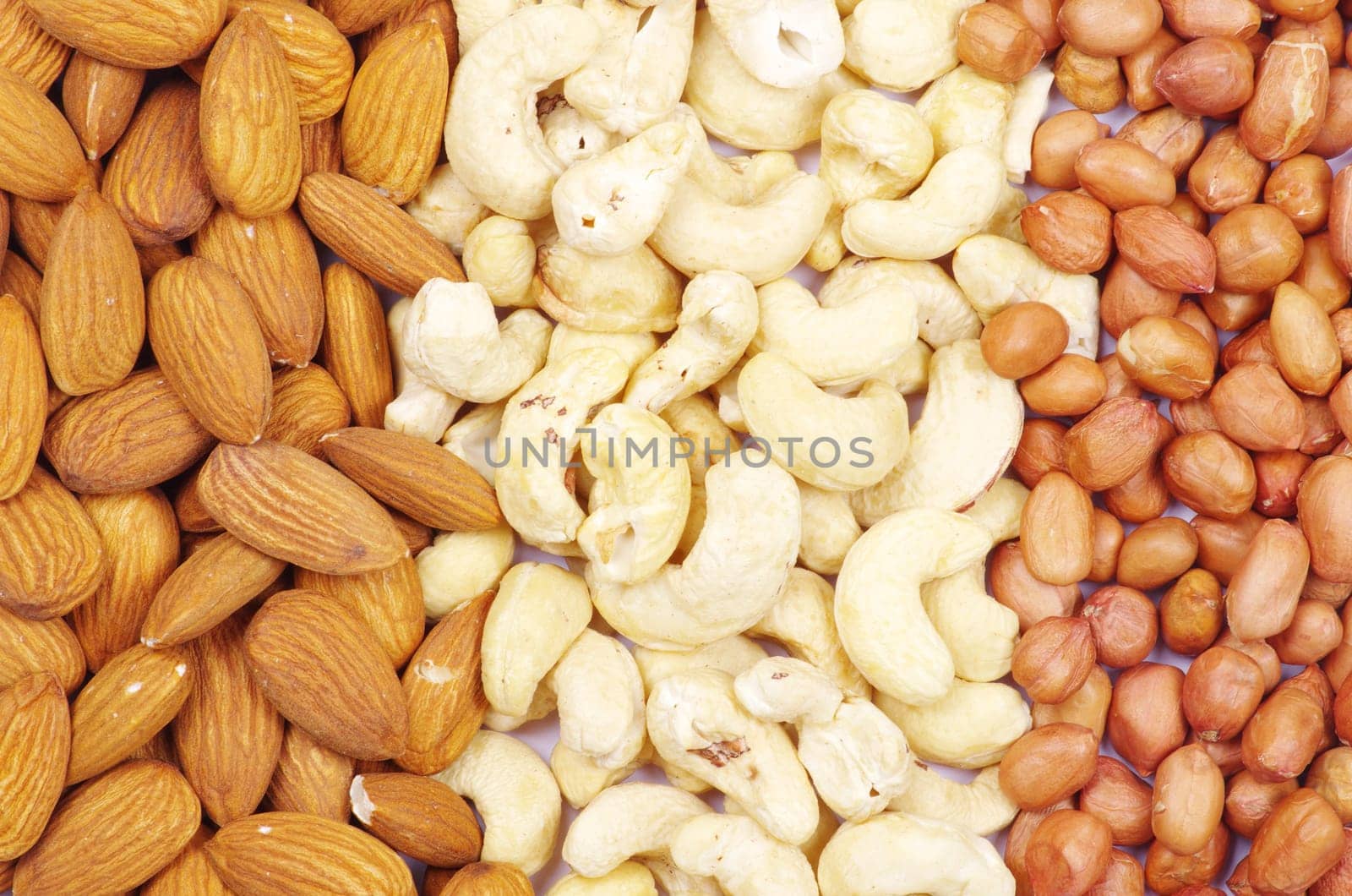 Assorted nuts as a background