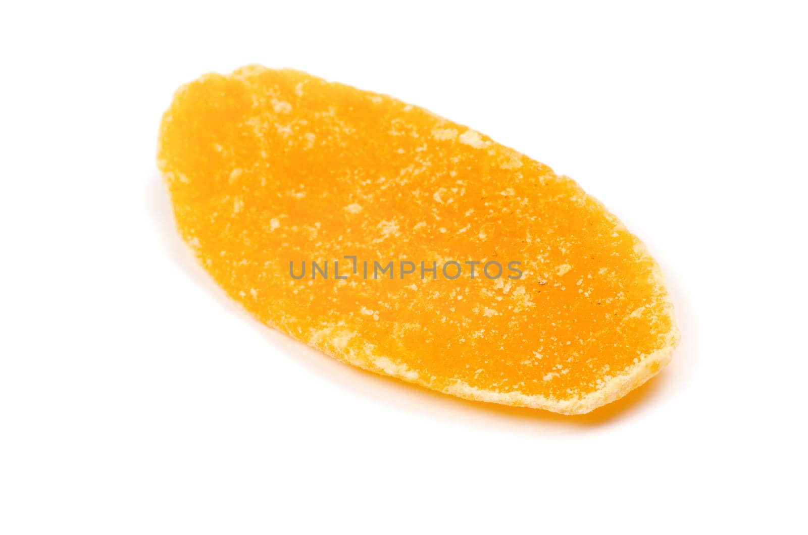 Dried mango on white background